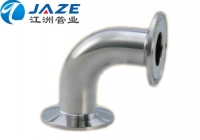 Sanitary quick-install elbow